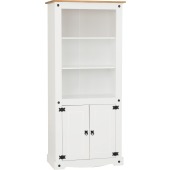 Corona 2 Door Display Unit/Bookcase White